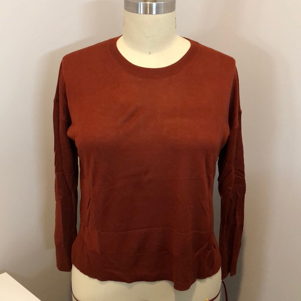 Zara Rust Lightweight Knit Sweater